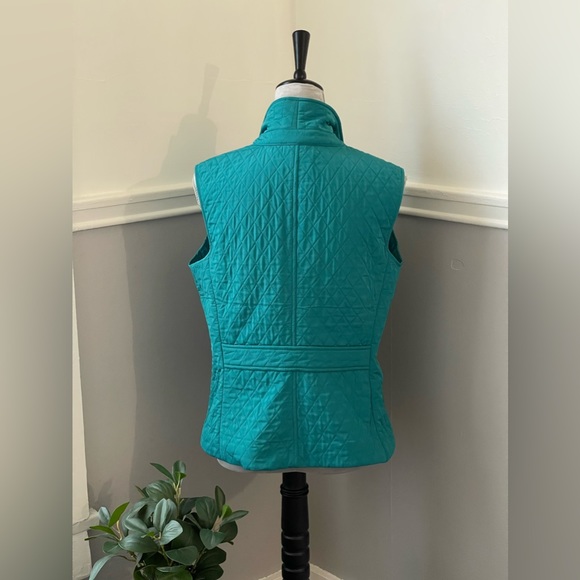 Talbots Quilted Teal Vest - Picture 4 of 11